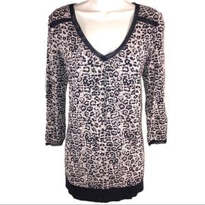 Anne Klein Leopard Print Top, Size Small